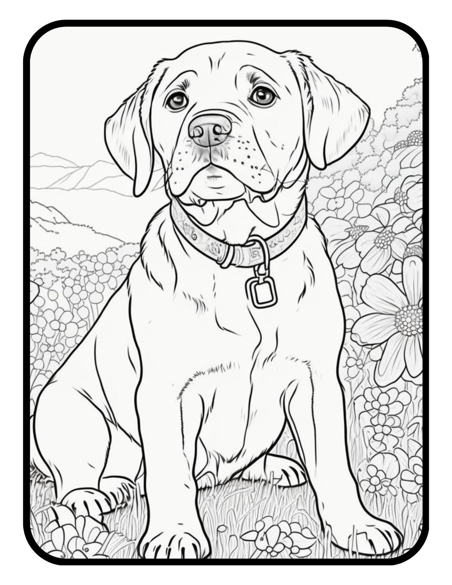 Dog Puppy Coloring Book Coloring Pages For Kids Adults Girls Boys Teens Dogs Puppy Animal Coloring Pages Kids Easy Simple Activity Coloring