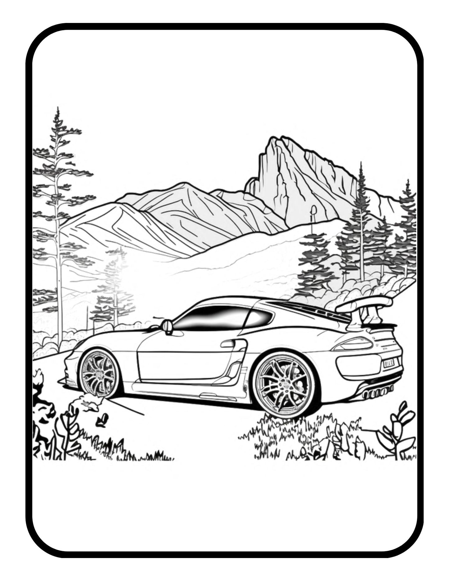 Exotic Luxury Cars Race Car Coloring Book Dream Luxury for Men Women Kids Boys Girls Teens 50 Vehicles Coloring Pages for Adults and Kids