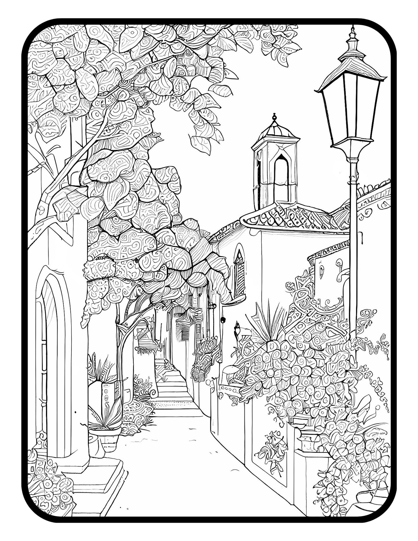 Famous Places Coloring Book For Adults Travel Coloring Book Gift Landscape Coloring Book For Adults Places Coloring Book Relaxation Gift