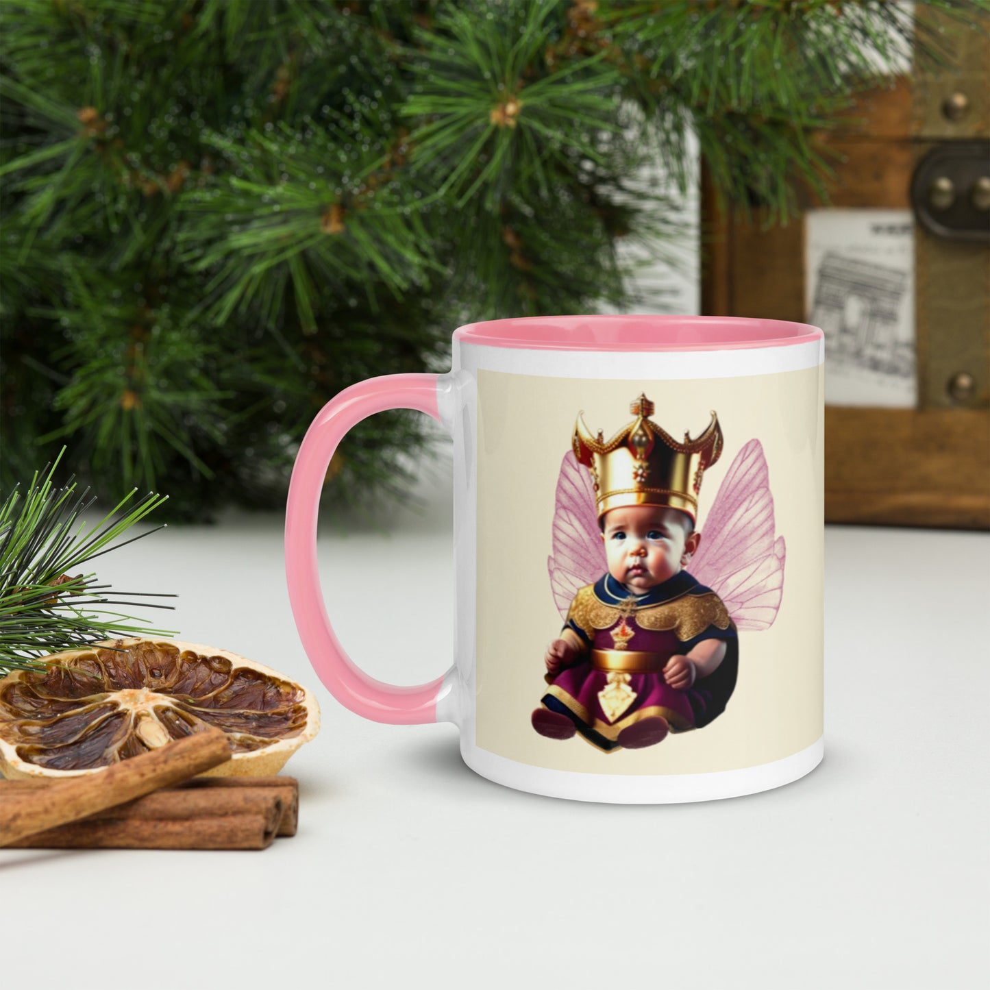 King Baby Coffee Mug Funny with Color Inside Ceramic Travel Mug